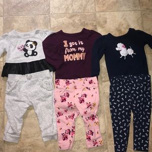 3 babygirl outfits